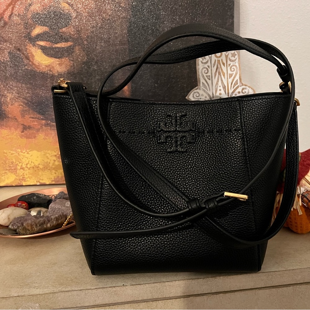 Tory Birch Small Leather Bucket Bag